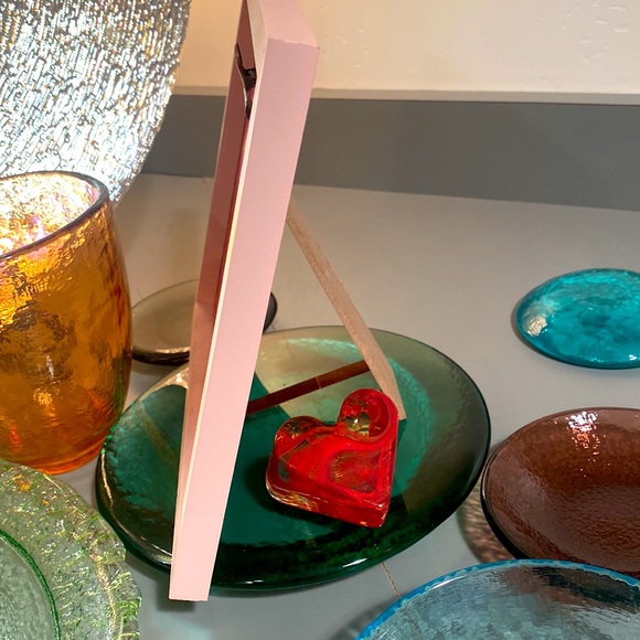 NWT 9”x9.5”wood”Love you more.”picture frame w/ easel. Metal clasp secures image - Picture 3 of 5